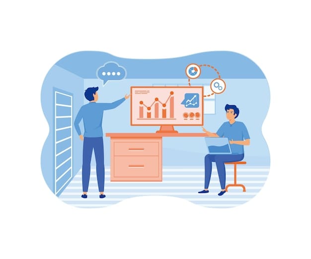 Team meeting illustration